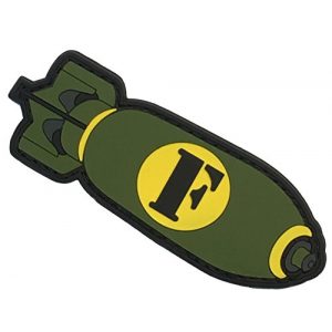 F-Bomb Morale Gear Airsoft Patch 1 F-Bomb PVC Morale Patch
