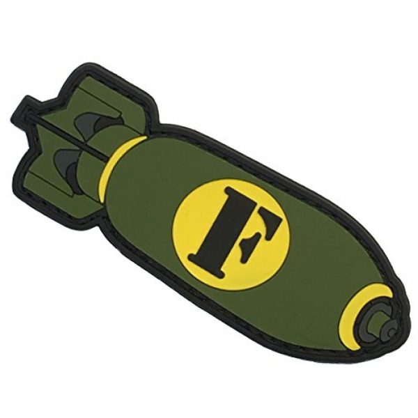 F-Bomb Morale Gear Airsoft Patch 1 F-Bomb PVC Morale Patch