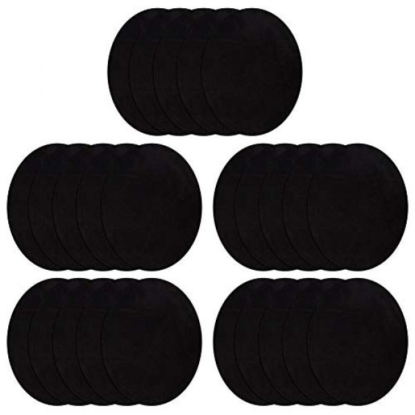 CDJX Airsoft Patch 1 Iron On Patches for Cloth,25 Pcs No-Sew Shades Clothing Repair Kit for Jeans,Elbow,Knee Pads DIY Decoration,4.3"x5.5" Cloth Sticker for Craft Sewing Kids Girls Jackets (Black)