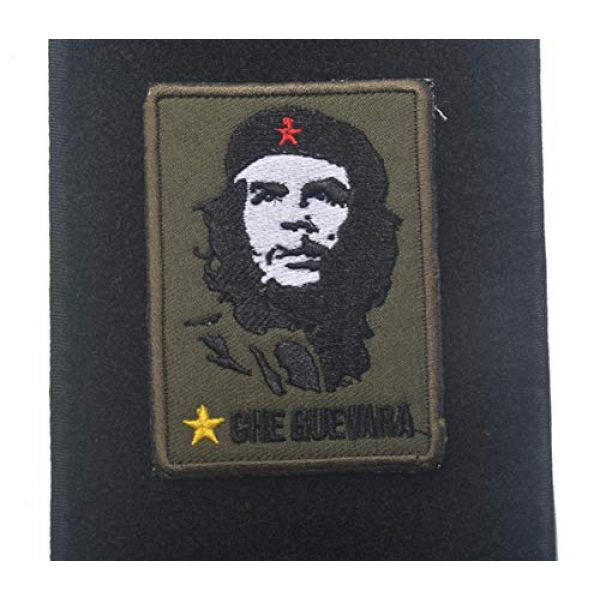 ALIPLUS Airsoft Morale Patch 1 Airsoft Patch Che Guevara Army Morale Patch Emblem Badges Tactical Embroidered Patches Military Applique For Jacket Backpack (02)