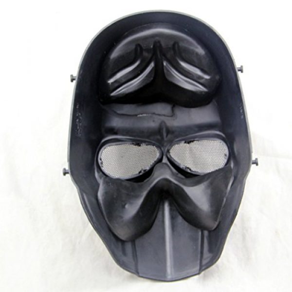 Outgeek 4 Outgeek Airsoft Mask Full Face Protective Mesh Mask Skull Mask for Costume