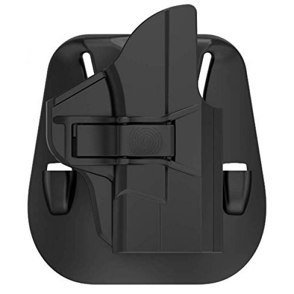 TYWPUID  2 TYWPUID S&W M&P Shield 9mm/.40 Holster, OWB Belt Holster Fits Smith & Wesson MP Shield 9MM/.40 3.1'' Barrel, Tactical 60 ° Adjustable Outside Waistband Paddle Holster with Fast Draw-Right Handed