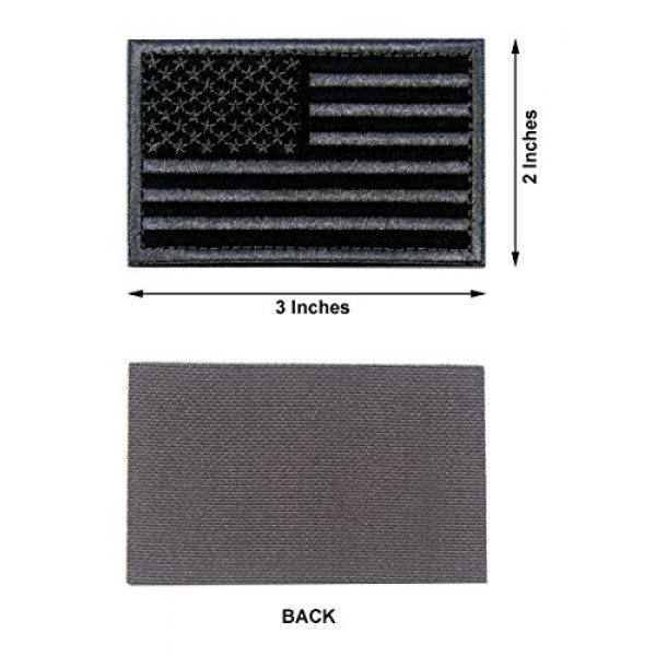 MAXXPRO Airsoft Patch 4 2 PCS Tactical Patches of USA US American Flag Regular and Reverse, with Hook and Loop for Backpacks Caps Hats Jackets Pants, Military Army Uniform Emblems, Size 3x2 Inches