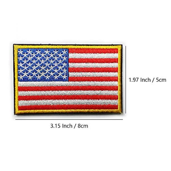 KISEER Airsoft Patch 3 KISEER 12 Pieces US Flag Patch American Flag Punisher Velcro Patches Badges, Don't Tread On Me Fully Embroidered Tactical Military Morale Patches Set