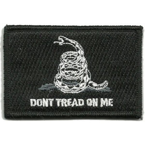 Gadsden and Culpeper Airsoft Patch 1 Gadsden Don't Tread On Me Tactical Patch - Black