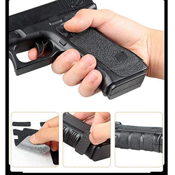 FIRECLUB  5 FIRECLUB 2 Set Non-Slip Rubber Texture Grip Wrap Tape Glove for Glock 17 19 20 21 22 25 26 27 32 33 38 43 Holster 9mm Pistol Accessories