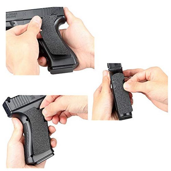 FIRECLUB  4 FIRECLUB 2 Set Non-Slip Rubber Texture Grip Wrap Tape Glove for Glock 17 19 20 21 22 25 26 27 32 33 38 43 Holster 9mm Pistol Accessories
