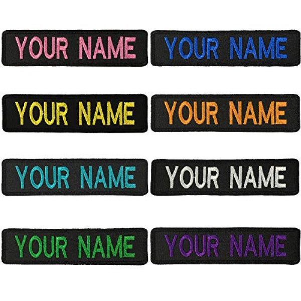 DayDay Patch Airsoft Morale Patch 1 Embroidery Name Patches,2 Pieces Custom Personalized Military Tapes Tag Customized Logo ID for Multiple Clothing Bags Vest Jackets Work Shirts