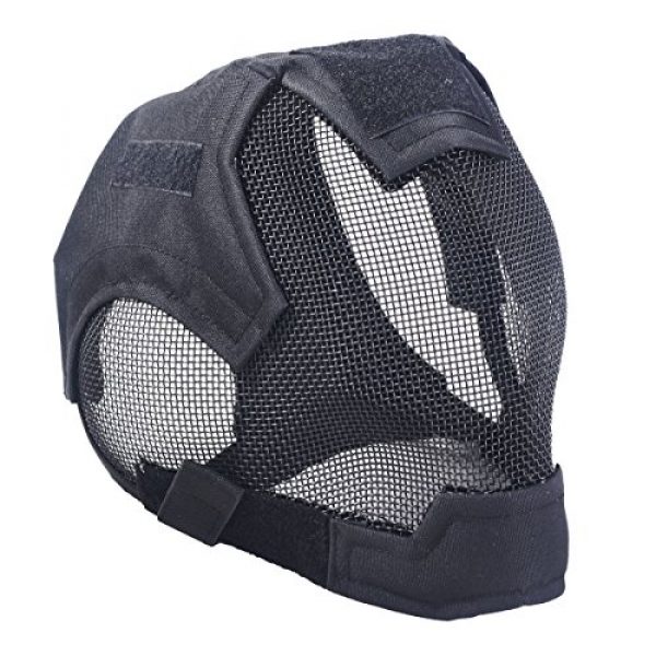 Outgeek  3 Outgeek Airsoft Mask Full Face Mask War Game Steel Mesh Protective Mask