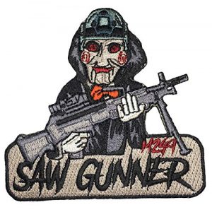 F-Bomb Morale Gear Airsoft Patch 1 M249 Saw Gunner - Embroidered Morale Patch