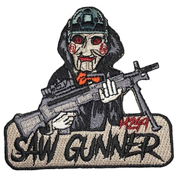 F-Bomb Morale Gear Airsoft Patch 1 M249 Saw Gunner - Embroidered Morale Patch