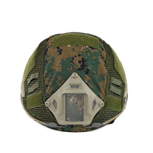 ATAIRSOFT  3 ATAIRSOFT Airsoft Tactical Military Combat Helmet Cover for PJ/BJ/MH Type Fast Helmet Back Pouch (DW)