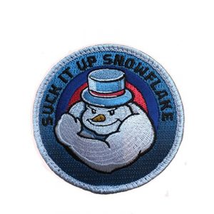 F-Bomb Morale Gear Airsoft Morale Patch 1 Suck It Up Snowflake - Embroidered Morale Patch