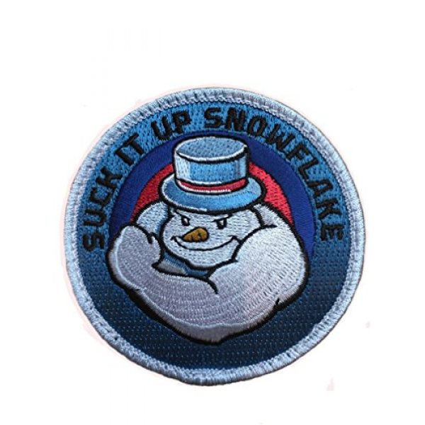 F-Bomb Morale Gear Airsoft Morale Patch 1 Suck It Up Snowflake - Embroidered Morale Patch