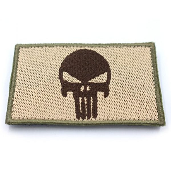 CREATRILL Airsoft Patch 4 Bundle 6 Pieces Tactical Military Morale Patch Set (Tan)