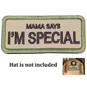 Ehope Airsoft Patch 1 Ehope Mama Says I'm Special Patch Tactical Morale Military Patches Funny Embroidered Fastener Hook and Loop Patches 3.54" x 1.57"(I'm Special-Multitan)