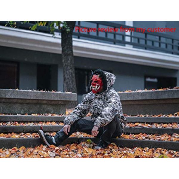 tripple_777 7 tripple_777 Samurai Assassin Demon Oni Airsoft Mask BB Gun Halloween Costume Ninja Warrior Evil Cosplay red DA01