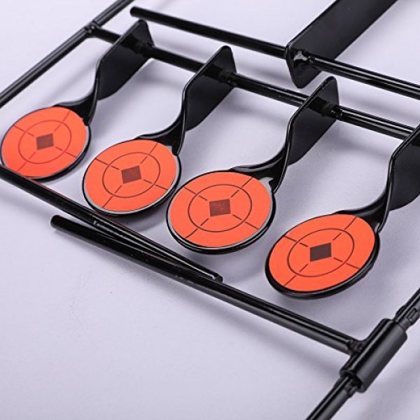 HIRAM 4 Hiram Air Gun Pellet BB Gun Resetting Target, Rated for .22 .177 Caliber