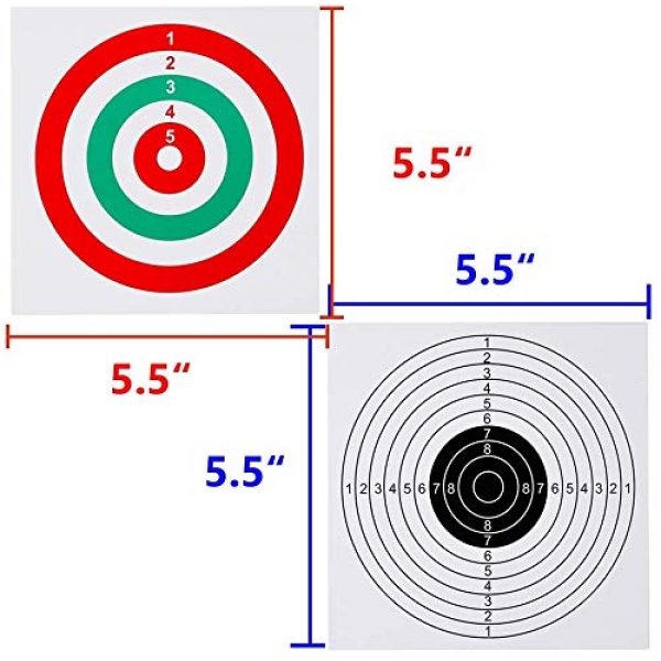 GearOZ 6 GearOZ Airsoft Pellet Target-Solid Metal Bullet Catcher with 10 PCS Paper Shooting Targets