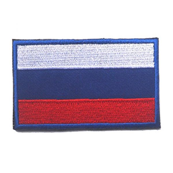 GreatPlus Airsoft Patch 1 Russian Flag Patch Embroidered Military Tactical Flag Patches