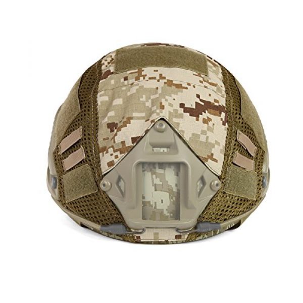 ATAIRSOFT  3 ATAIRSOFT Airsoft Tactical Military Combat Helmet Cover for PJ/BJ/MH Type Fast Helmet Back Pouch (DD)