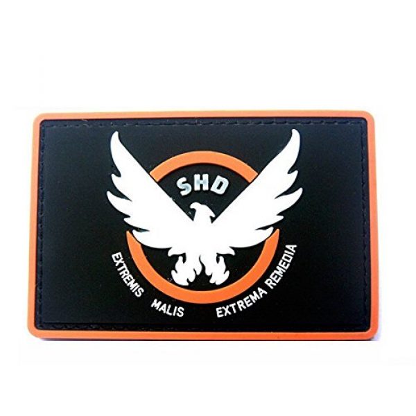 Aquiver Airsoft Patch 1 Aquiver Game Patches Rubber The Division SHD Wings Out Badge Morale PVC Airsoft Patch