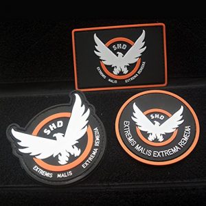 ewkft Airsoft Morale Patch 1 ewkft 3pcs Airsoft -Game -Cosplay S-H-D Rubber 3D PVC Badge MORCLA Patch