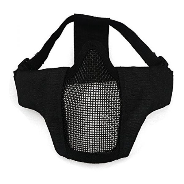 Aoutacc  3 Aoutacc Airsoft Half Face Mesh Mask and Goggles Set for CS/Hunting/Paintball/Shooting