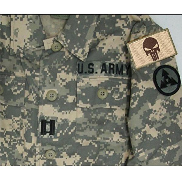 CREATRILL Airsoft Patch 5 Bundle 6 Pieces Tactical Military Morale Patch Set (Tan)