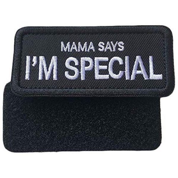 WindCar Airsoft Morale Patch 5 WindCar Tactical Morale Military Patches 2 pcs Funny Emblem Badge Mama Says I'm Special (2 pcs - Mama Says I'm Special)