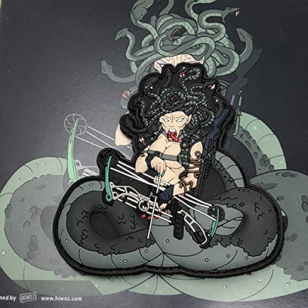 TACOPSGEAR Airsoft Morale Patch 3 Medusa Gorgon Greek Monster Airsoft Archer Patch by HIWEZ