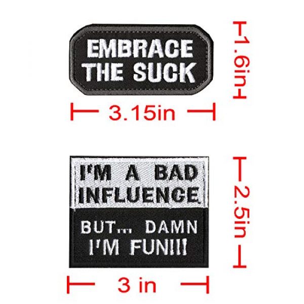WZT Airsoft Morale Patch 3 WZT 14 Pieces Funny Tactical Morale Military Patch Full Embroidery Patch Set for Caps,Bags,Backpacks,Clothes,Vest,Military Uniforms,Tactical Gears Etc.