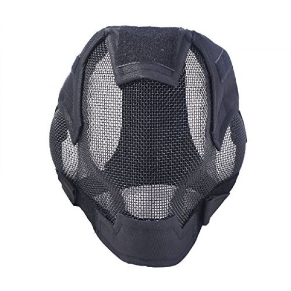 Outgeek  2 Outgeek Airsoft Mask Full Face Mask War Game Steel Mesh Protective Mask