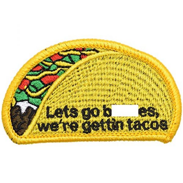 Tactical Gear Junkie Airsoft Morale Patch 1 Let's Go, We're Gettin' Tacos - 2x3.25 Patch