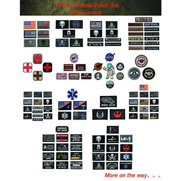 Antrix Airsoft Patch 5 Antrix 5 Pieces Tactical USMC Morale Patch Hook and Loop Fastener US Marine Corps US Army Military Applique Emblem Patch Set for Caps,Bags,Backpacks,Clothes,Vest,Military Uniforms,Tactical Gear Etc.