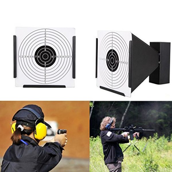 Guyuyii  5 Guyuyii 14cm Steel Target Holder + 100 Targets air Rifle Pelet Trap Shooting Airsoft
