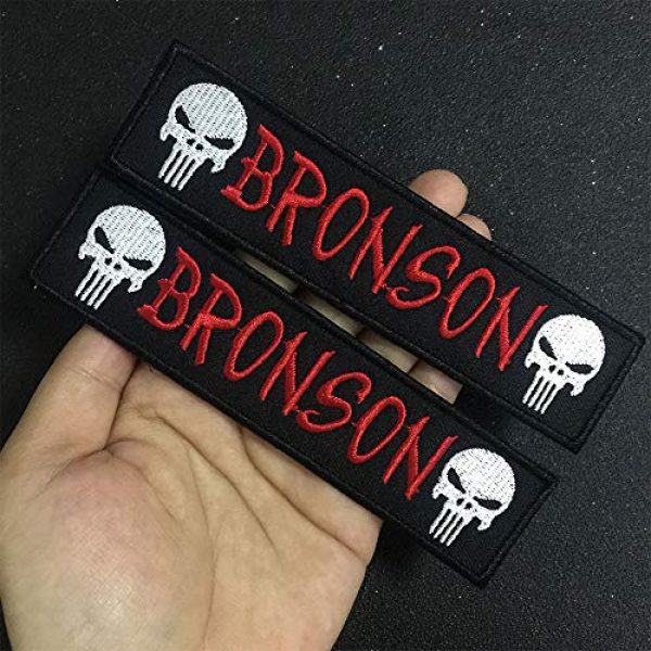 Graceful life Airsoft Patch 4 Custom Embroidery Personality Skull Name Patches, Badges,2 pcs Personalized Military Number Tag,5 x 1.25 inches tag Patches