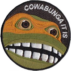 Bitway Tactical Airsoft Patch 1 Bitway Tactical Cowabunga It is Embroidered Hook-Backed Morale Patch