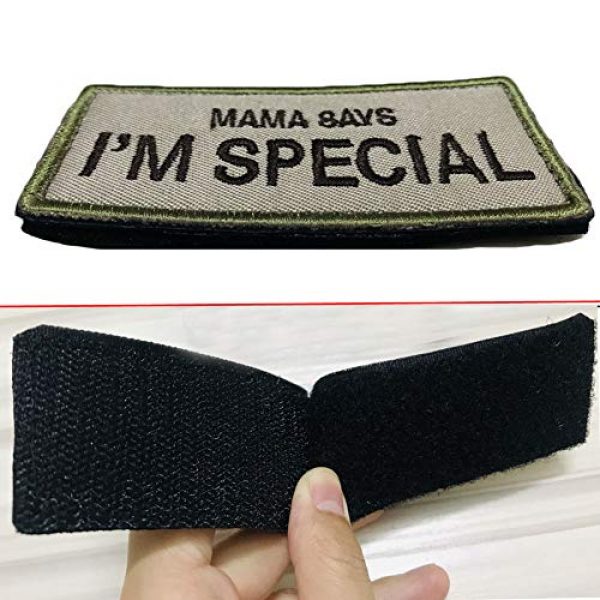 WindCar Airsoft Morale Patch 7 WindCar Tactical Morale Military Patches 2 pcs Funny Emblem Badge Mama Says I'm Special (2 pcs - Mama Says I'm Special)