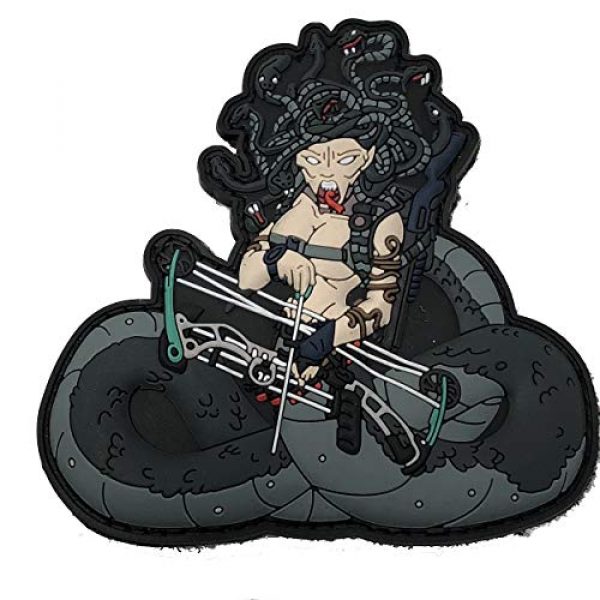 TACOPSGEAR Airsoft Morale Patch 1 Medusa Gorgon Greek Monster Airsoft Archer Patch by HIWEZ
