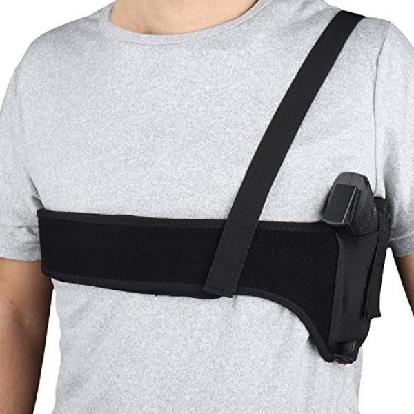 Phrmovs  1 Phrmovs Concealment Shoulder Holster,Right Hand Underarm Gun Holster for Men and Women,Fits Subcompact and Compact,Full Size Pistols,Midi Size Pistols and Revoler
