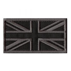LEGEEON Airsoft Patch 1 LEGEEON ACU Great Britain UK Union Jack Flag Subdued Morale Tactical Badge Army Embroidery Hook&Loop Patch