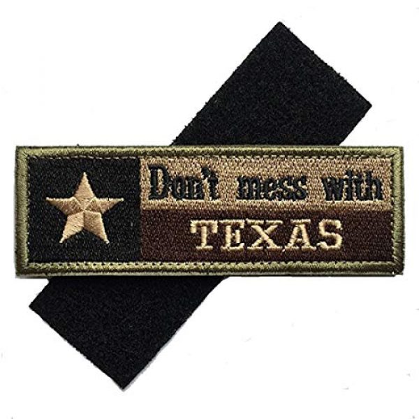 Homiego Airsoft Patch 6 Homiego Texas State Flag Military Tactical Morale Desert Badge Hook & Loop Embroidery Patch for Hat Backpack Jacket (Texas State Flag - B)