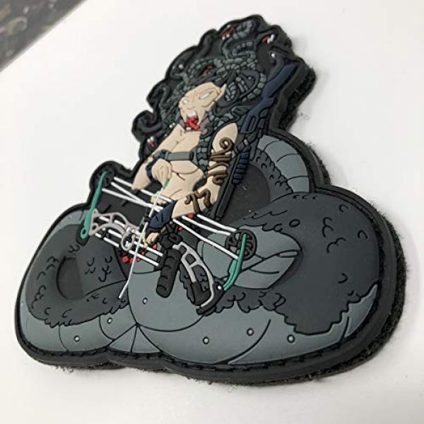 TACOPSGEAR Airsoft Morale Patch 4 Medusa Gorgon Greek Monster Airsoft Archer Patch by HIWEZ