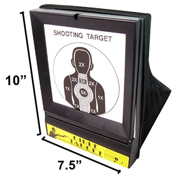 BBTac  5 BBTac Airsoft Target with Trap Net Catcher, Stand and Paper Target, for Airsoft Gun Training Shooting BB Pellets Indoor Outdoor