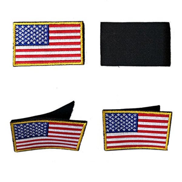 Military Ba Airsoft Patch 3 USA American Flag Tactical Patches Bundle, Patch for Uniforms Jackets Hats Bags Embroidered Patch 9 PCS
