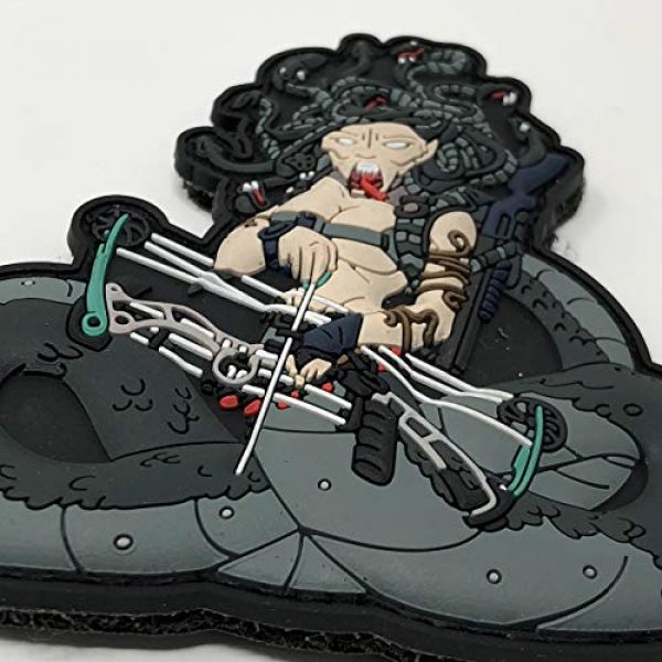 TACOPSGEAR Airsoft Morale Patch 6 Medusa Gorgon Greek Monster Airsoft Archer Patch by HIWEZ