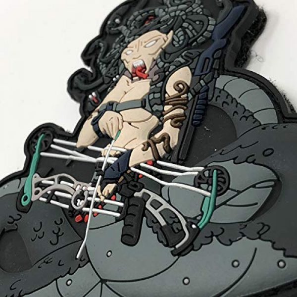TACOPSGEAR Airsoft Morale Patch 5 Medusa Gorgon Greek Monster Airsoft Archer Patch by HIWEZ