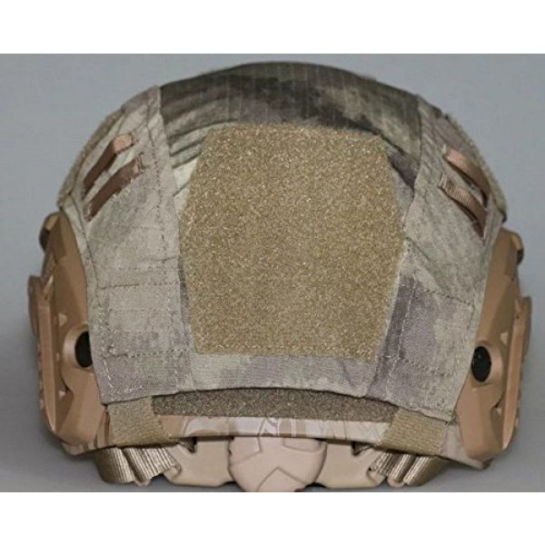 OSdream 2 OSdream Tactical Military Helmet Covers Camouflage Cover Airsoft Paintball Shooting Helmet Accessory Only A Cover and US Flag Patch Without Helmet