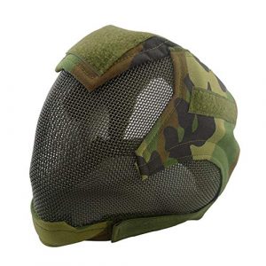 wusasa 4 wusasa Airsoft Mask Full Face Tactical Head Protective Mask Steel Mesh Military Paintbal War Game Mask